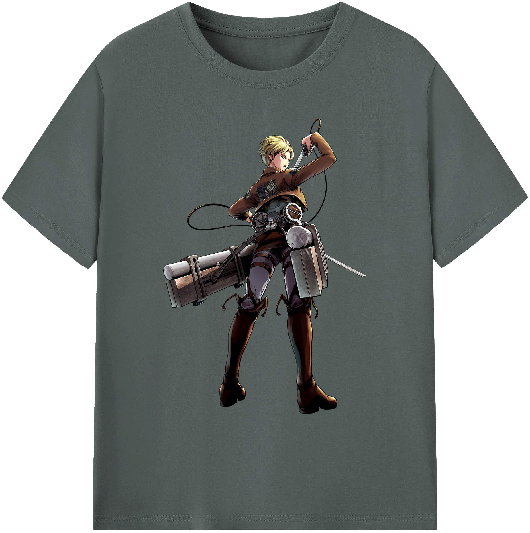 （画像用） 進撃の巨人 Attack on Titan 綿100％ メンズ半袖Tシャツ｜肌触りやわらか＆通気性
